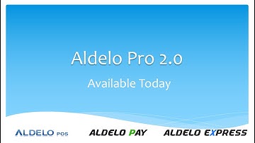 Aldelo Pro 2.0 - New Graphical User Interface