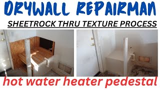 Demo of Old Water Heater Stand Drywall and Wood Stock Image - Image of  improvement, replacement: 265808069