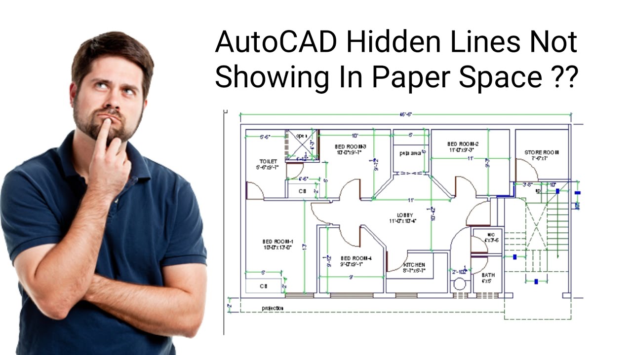 AutoCAD Hidden Lines Not Showing In Paper Space  Layout  Autocad Tutorial