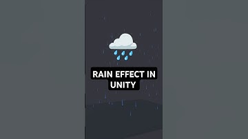 RAIN EFFECT IN UNITY 🌧️ #tutorial #particle #unity #rain #rainfall