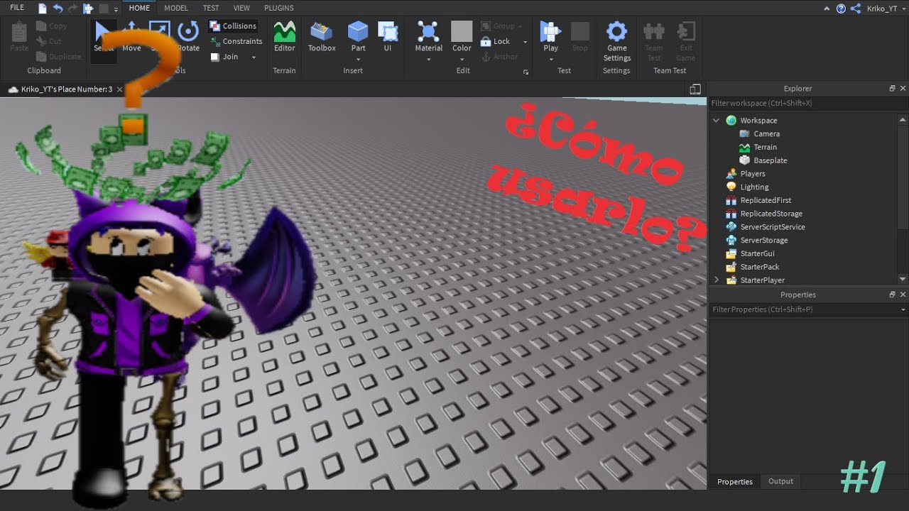 Cómo Usar Roblox Studio Parte 1 Roblox Studio - roblox character properties