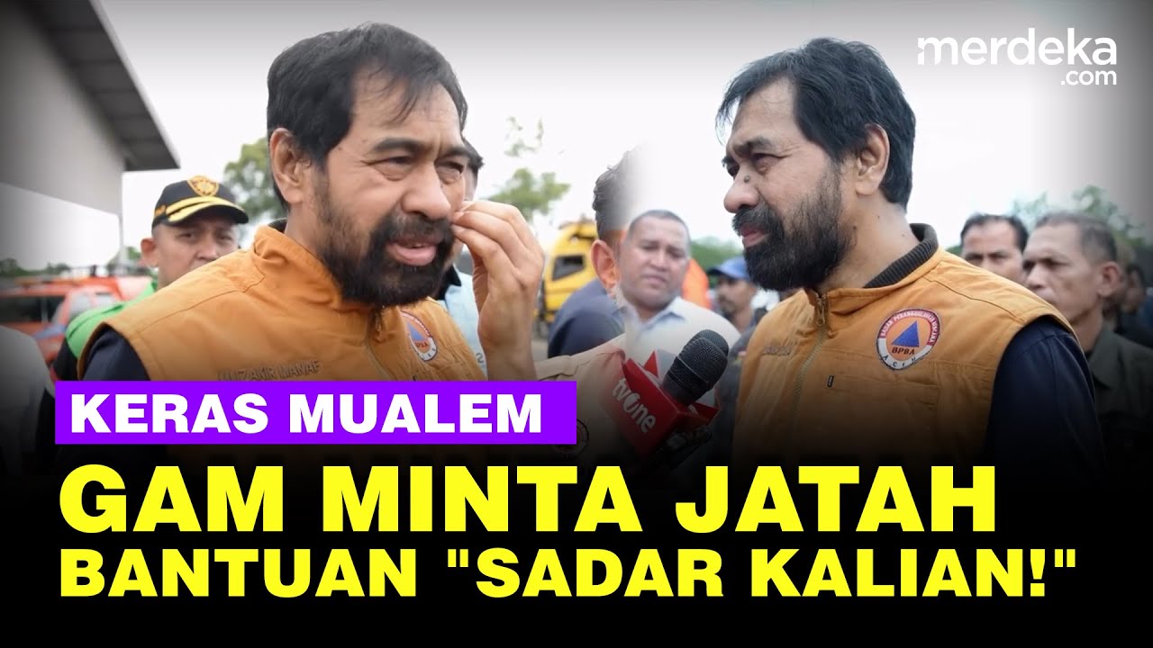 Emosi Gubernur Mualem, GAM Minta Jatah Bantuan: Sadarlah Kalian!