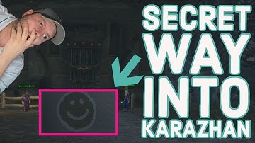 SECRET way into Karazhan without a key!!