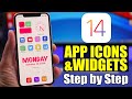 iOS 14 Home Screen Setup - Custom App ICONS & Widgets (Step by Step)