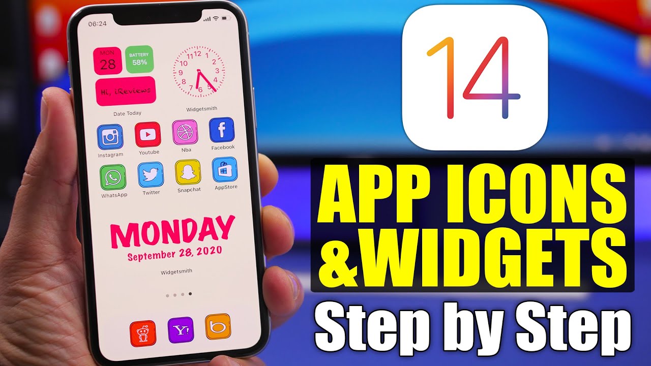 iOS 14 Home Screen Setup - Custom App ICONS & Widgets (Step by Step) - YouTube