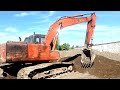 Alat berat Indonesia | proses pengerukan pasir | Beko keruk excavator Hitachi
