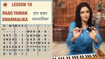 Lesson 10: Raag Yaman Swarmalika | राग यमन स्वरमालिका | Indian Classical Lessons | Bidisha Ghosh