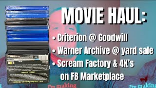 Movie Haul: Criterion, Warner Archive, Scream Factory, and MORE! @Plaidx2Productions