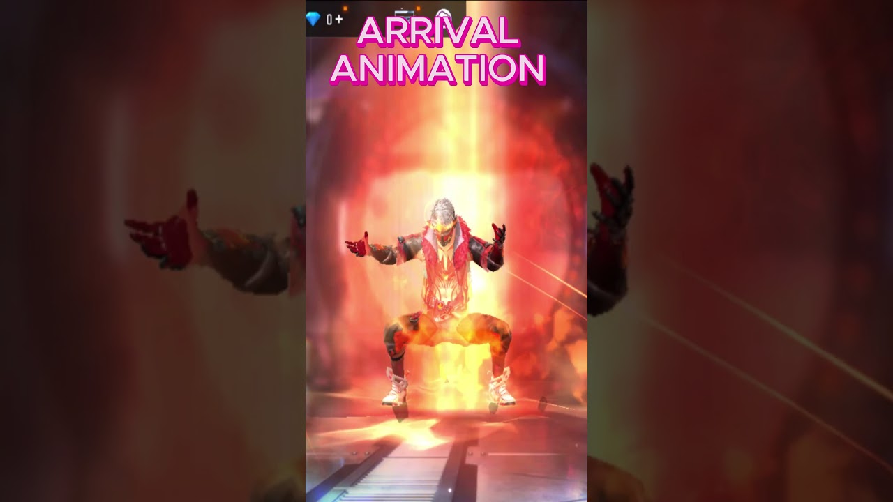 ARRIVAL ANIMATION OF RAMPAGE UNITES CHARACTER IN FREE FIRE | 