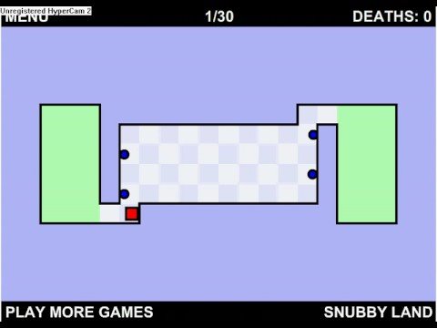 The World's Hardest Game - Walkthrough Level 1 