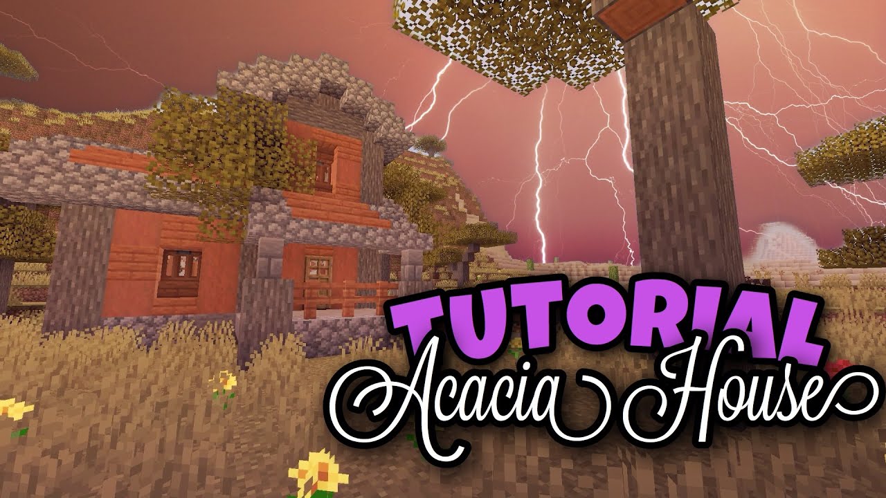 How To Make an ACACIA STARTER HOUSE in MINECRAFT (Tutorial) YouTube