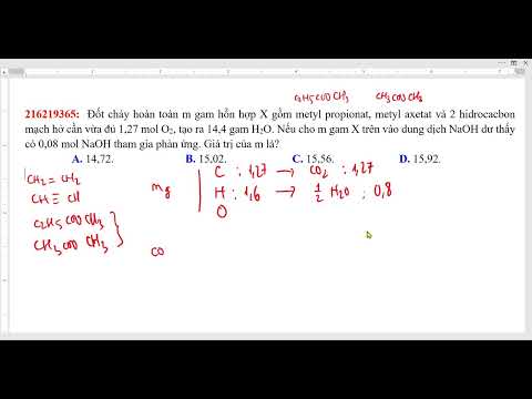 công thức của metyl propionat