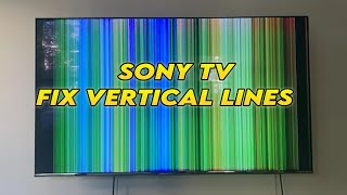 How to Fix Sony TV Vertical Lines On the Screen - Many Solutions!