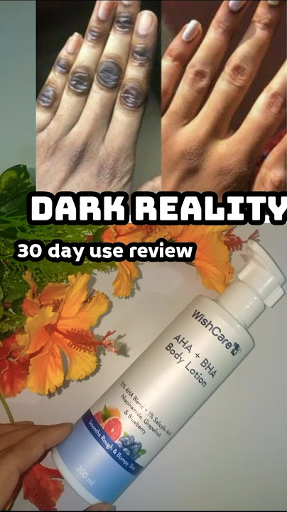 30day use review | wishcare AHA BHA body lotion #shortsfeed #lotion #shorts #exfoliate #skincare
