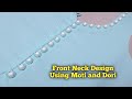 Front Neck Design Using Moti and Dori