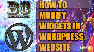 How to modify widget in wordpress