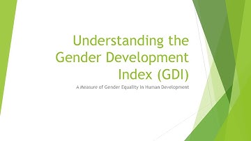 Gender Development Index (GDI)