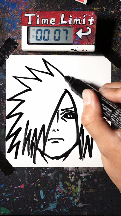 How to Draw MADARA in 30 Seconds