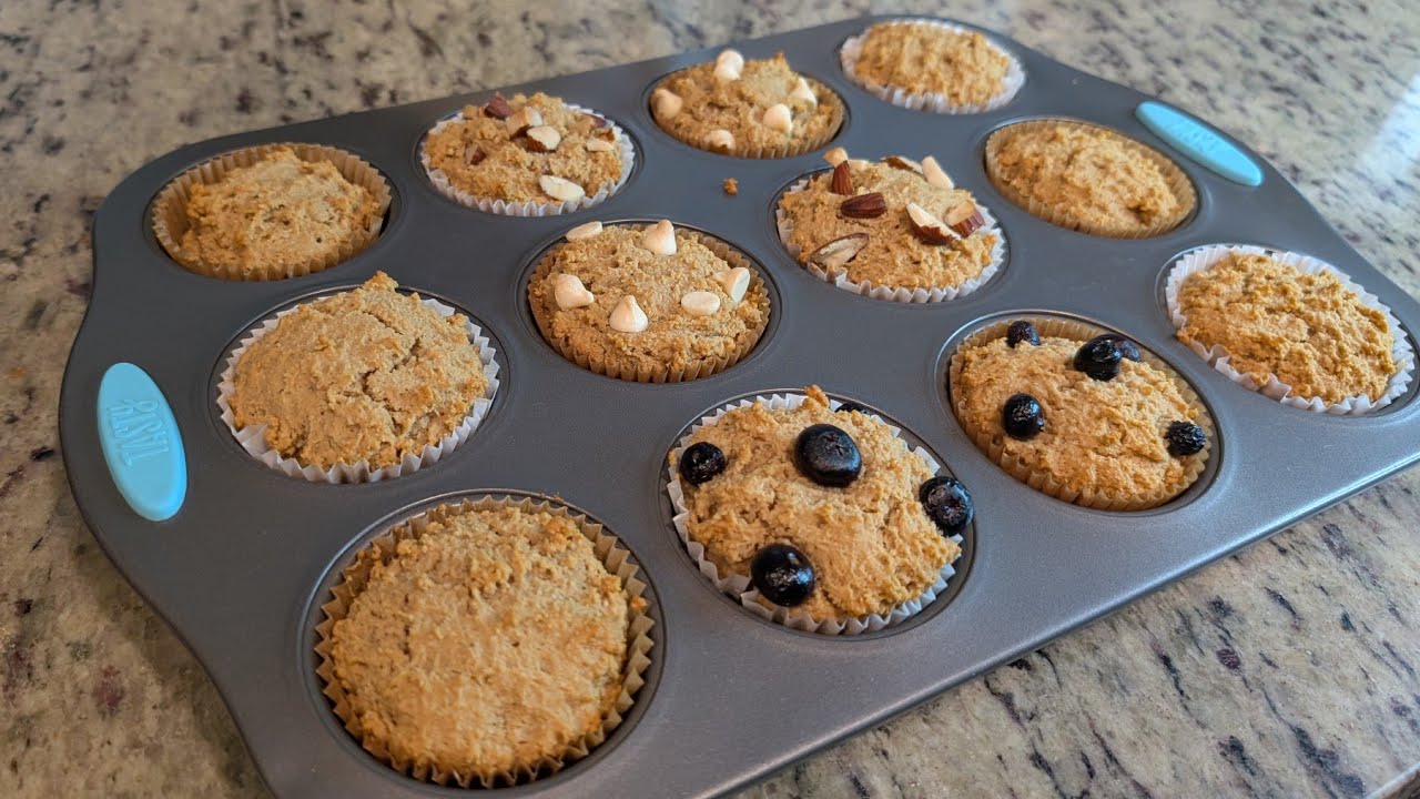 Receta de Muffins con Harina de Almendras/ Facil y Saludable