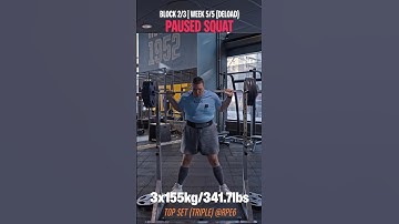 Paused Squats Feeling EASY! | 3x155kg @RPE6 | Deload Week #squat #powerlifting #deloadweek