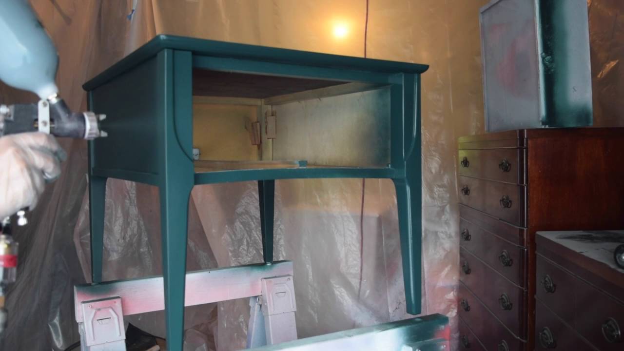 Painting Furniture With A Hvlp Spray Gun Youtube