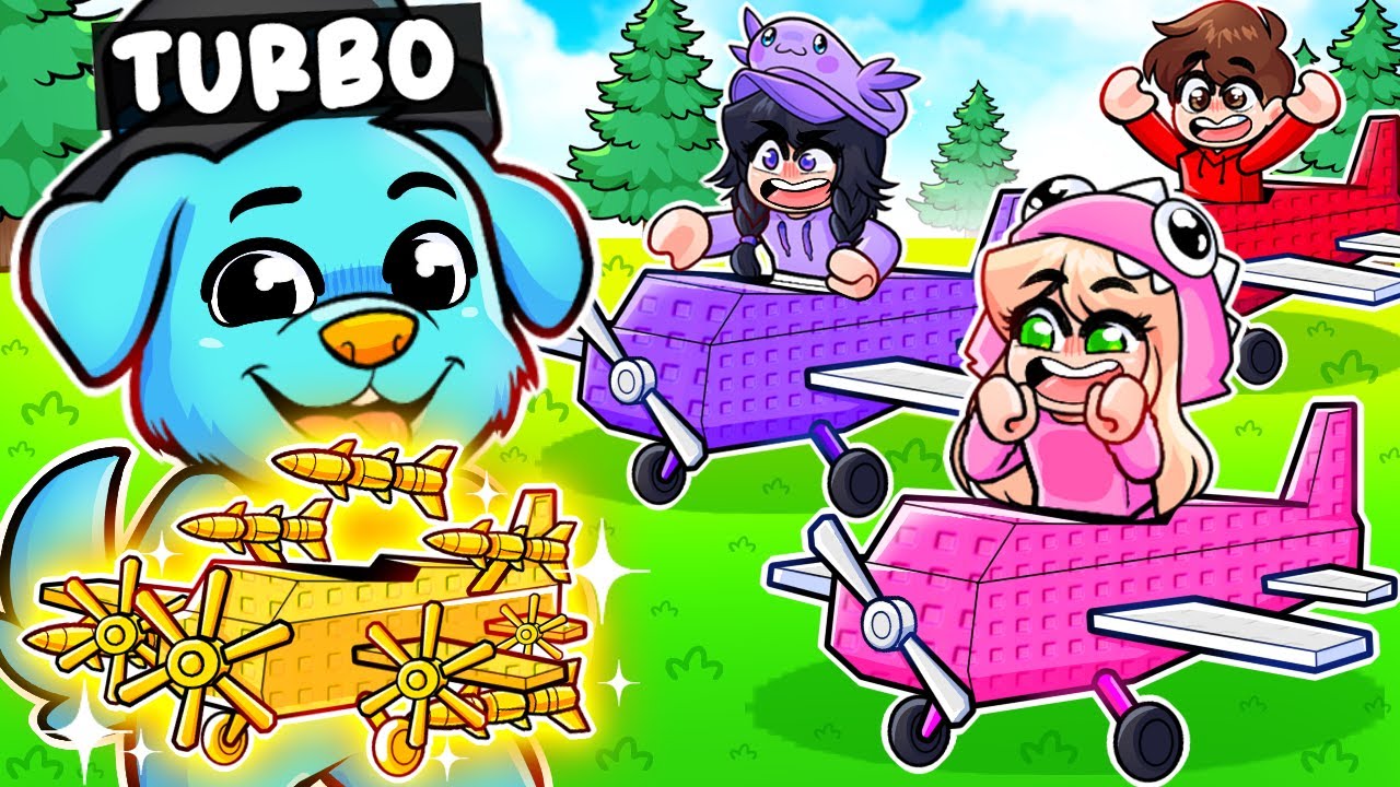 Me Hice Pasar por PERRO en Construye un Avión en Roblox!