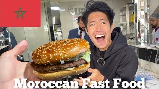 I tried Moroccan Fast Food for the first time in Casablanca, Morocco🇲🇦