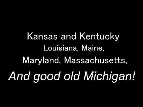 "50 States that Rhyme!" Lyrics - YouTube