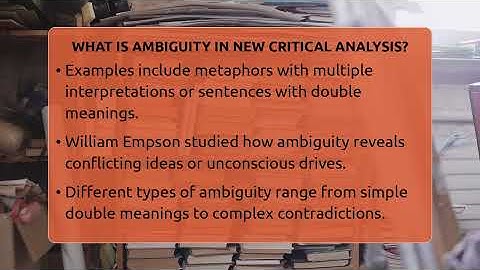 What Is Ambiguity In New Critical Analysis? - The Prose Path