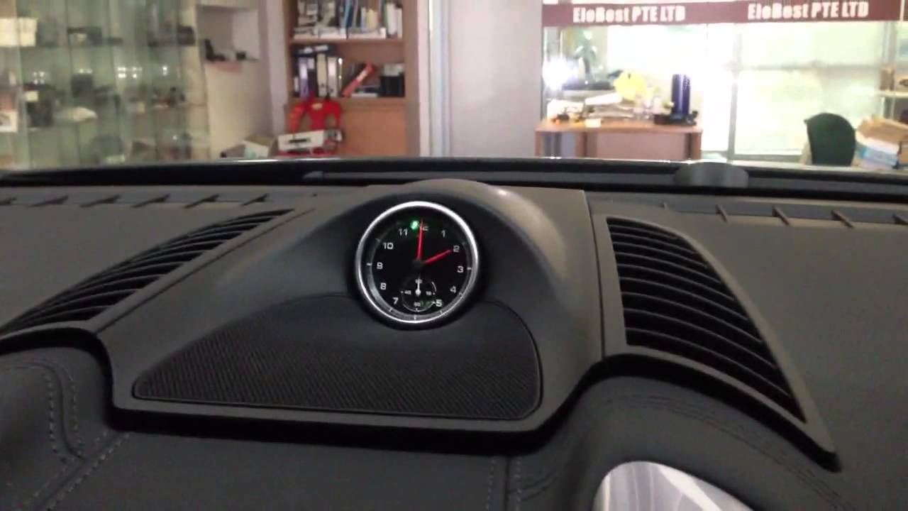 Porsche Sports Chrono Watch / Clock - YouTube