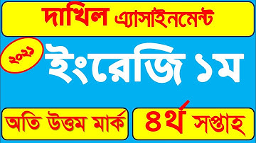 dakhil 2022 4th week English assignment answer