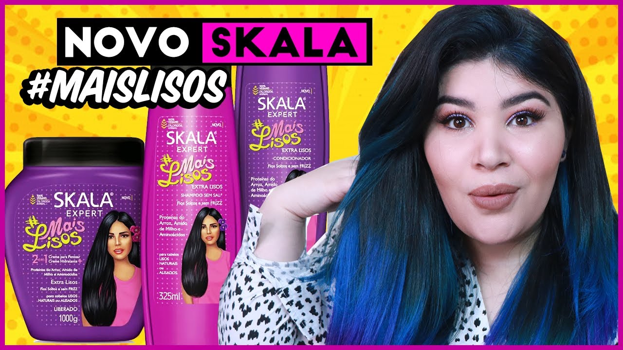 🟣 Testei SKALA MAIS LISOS [No/Low Poo/Vegano]