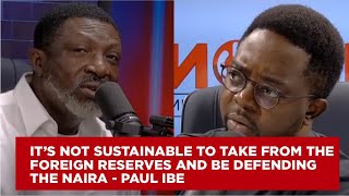 It's Not Sustainable To Take From The Foreign Reserves And Be Defending The Naira - Paul Ibe