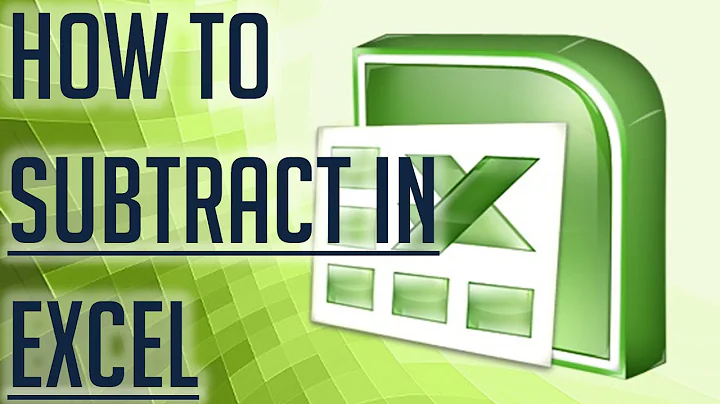[Free Excel Tutorial] HOW TO SUBTRACT IN EXCEL -  FULL HD
