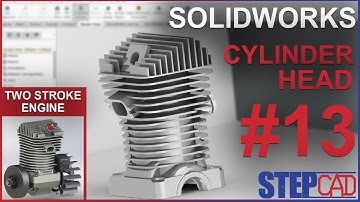 Cylinder Head Tutorial #13 | Two Stroke Engine | Solidworks Tutorial | CAD Tutorial