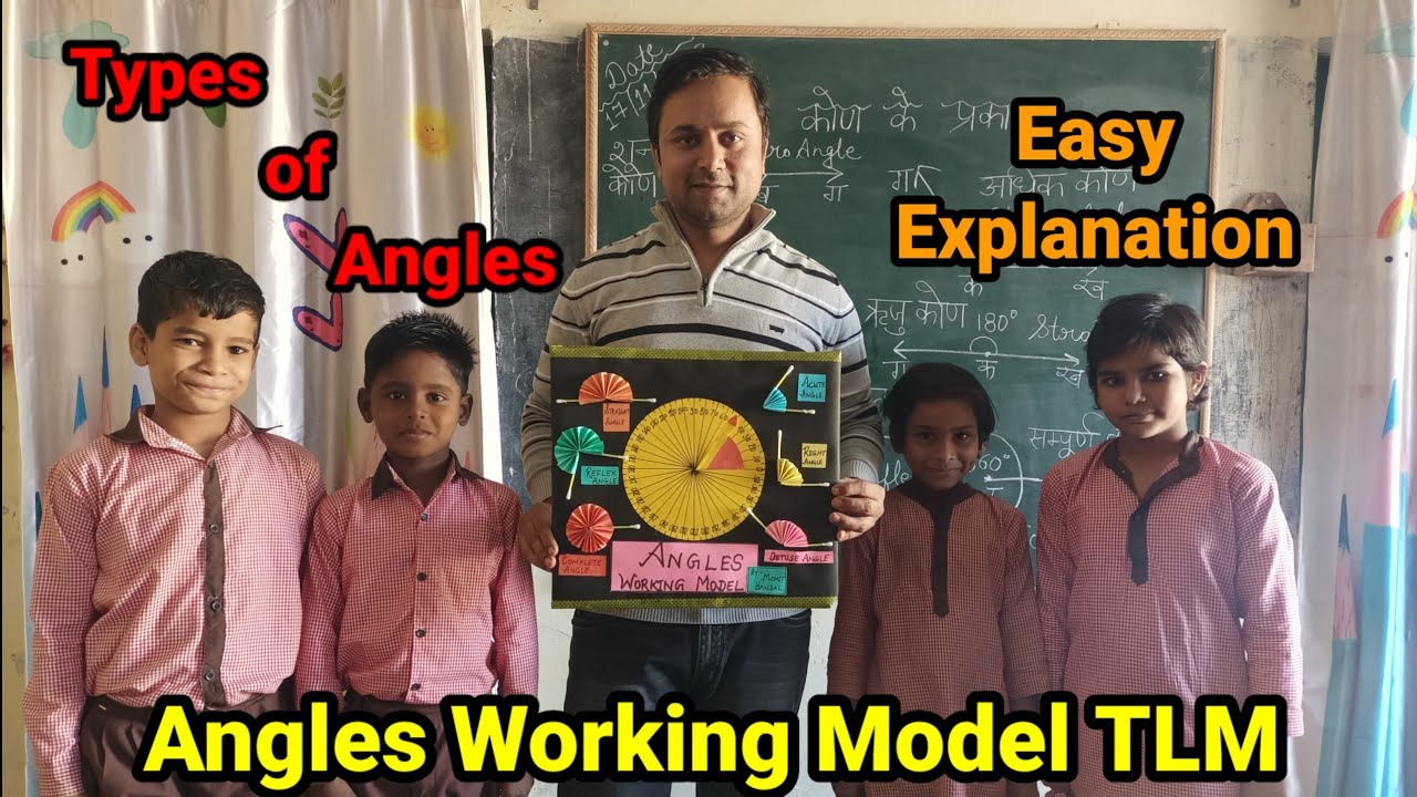 Angles Working Tlm । Types of angles । Low cost Tlm । Teaching with Tlm