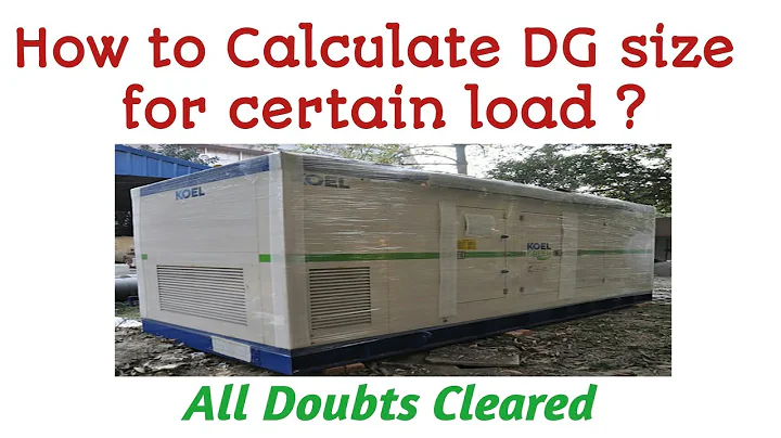 Easy Guide to Calculating Diesel Generator Size and Capacity