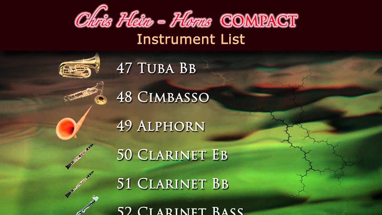 Chris Hein Horns Compact V2』ジャズ、ビッグバンド、ポップスに最適