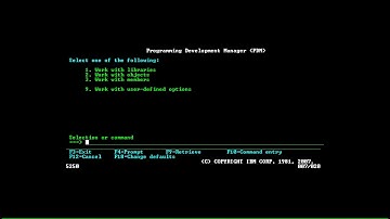 Basic "Hello World" Application on IBM i Series