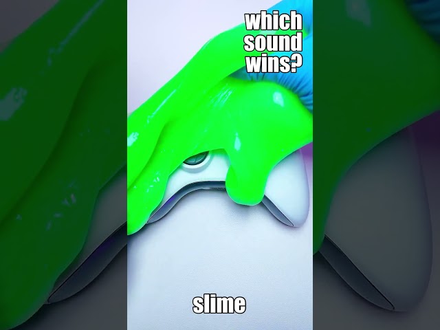 Floam vs Slime on Xbox Controller ASMR 💚 Which Sound Wins? 🎧 #Shorts