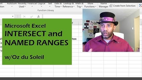 Indirect & Named Ranges Part 2