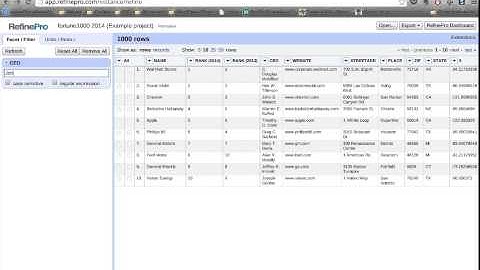 Text Filter in OpenRefine