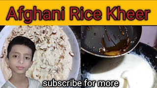 Afghani Rice Kheer???||such a delicious and yummy kheer||must try it||video||youtube video