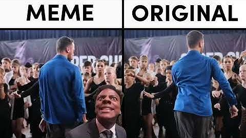 Blue Shirt Guy Dancing Original vs Meme