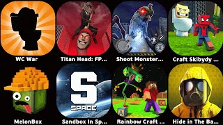 Toilet War,Titan Head FPS Shooting,Sandbox In Space,Rainbow Craft Survivor,Hide in The Backroom screenshot 3