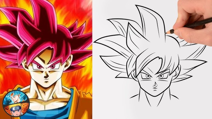 Como desenhar GOKU SSJ4 (Dragon Ball GT) #GOKU #dragonballz #SUPER #D