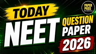 NEET QUESTION PAPER 2026 #neet #neet2026 #neet2025 #neetpreparation #neetquestionpaper #ntaneet