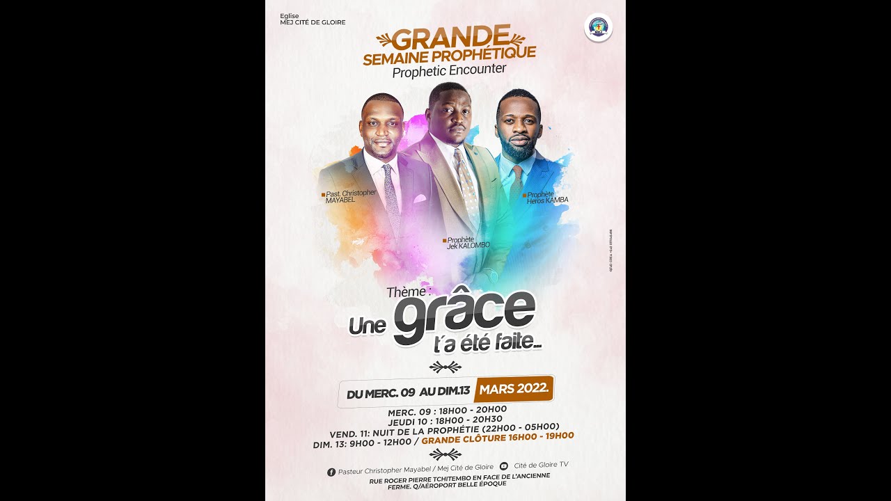 🔴 OUVERTURE «PROPHETIC ENCOUNTER» avec le Prophète Jek KALOMBO / UNE GRACE T'A ETE FAITE...