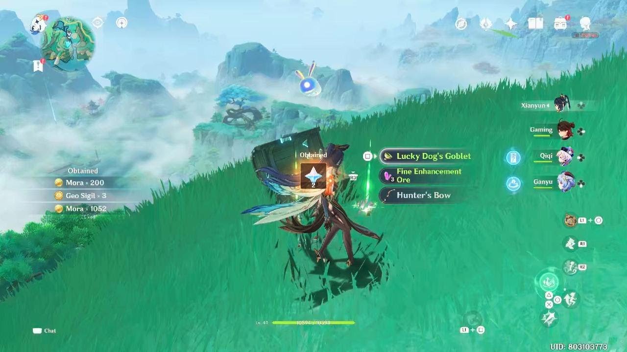 Genshin Impact Xianyun treasure chest voicelines 2 jp audio YouTube