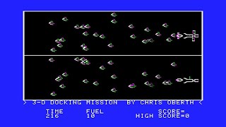 Apple II Longplay - 3-D Docking Mission by Chris Oberth